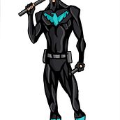 Nightwing: Curso Anatomia de Superheroes. Projekt z dziedziny  R i sunek użytkownika Felipe Vidal - 03.10.2020
