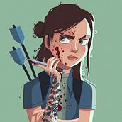 Ellie The Last of Us. Traditional illustration, and Digital Illustration project by Toni Cuenca - 05.25.2020