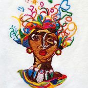 I would like to use embroidery like  paint  with a 3D effect. Almost like sculpture.. Acr, lic Painting, Embroider, Oil Painting, and Sketching project by Félicité N'gijol - 10.04.2020