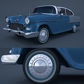 Chevrolet Bel Air. 3D Modeling project by Cristina Pozuelo López - 04.10.2020