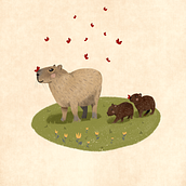 Simple Animals Illustrations. Digital Illustration project by Perle Guarino-Vignon - 10.05.2020