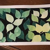 Green leafs.  project by Andreia - 10.05.2020