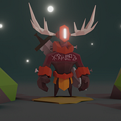 Mi Proyecto del curso: Modelado de personajes low poly para videojuegos . Projekt z dziedziny 3D użytkownika David Vera - 06.10.2020