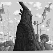Estudio de volumen a partir de una ilustración de Moebius. Un progetto di Disegno digitale, Illustrazione tradizionale e Illustrazione digitale di Luna Pinzón Herrera - 06.10.2020
