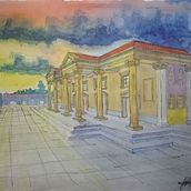 Proyecto Final: Teatro Municipal de Quetzaltenango. Drawing project by José Núñez - 10.06.2020