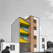 técnica de sketchup y Photoshop. Architecture project by Brandon Tay - 10.06.2020
