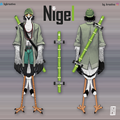Nigel - Character design . Projekt z dziedziny Animacje 2D,  Animacja,  Manager art, st, czn, Projektowanie postaci, Concept art, Projektowanie c, frowe, Ilustracja c, frowa, Trad, c i jna ilustracja użytkownika Boris Gvozderac - 30.08.2020