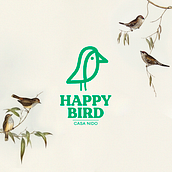 Happy bird. Un progetto di 3D, Design, Progettazione 3D, Design di loghi, Product design, Modellazione 3D e Packaging di Pablo Antelo - 07.10.2020