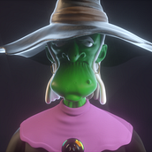 Witch. 3D, e Design de personagens 3D projeto de Cuauhtémoc García Robles - 07.10.2020