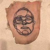 Practicing my portraits on pig skin . Un projet de Conception de tatouage de Beata Englert - 08.10.2020