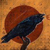 Crow. Digital Drawing, Digital Illustration, Digital Painting, Editorial Illustration, and Traditional illustration project by Yavuz Selim Ulun - 10.08.2020