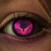 Lelouch Eye. Een project van  Concept art,  Artistieke tekening,  Ontwerp, Digitaal ontwerp, Fotomontage, Fotografische postproductie y VFX van Laia Martinez Motis - 09.10.2020