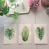 Mi Proyecto del curso: Acuarela botánica para estampados. Printing, Botanical Illustration, and Watercolor Painting project by Brenda Madrigal - 12.16.2020