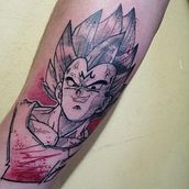 Mi Proyecto del curso: Tatuaje de majinvegeta. Tattoo Design project by Oscar Villalon - 08.24.2020