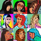 Faceyourart. Drawing, Artistic Drawing, Digital Drawing, and Character Design project by anabel sánchez blanch - 08.19.2020