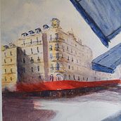 My project in Architectural Sketching with Watercolor and Ink course. Pintura projeto de louismattia77 - 21.10.2020