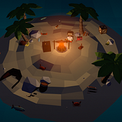 Isle of Light - Ludum Dare 46. Un progetto di Character design 3D, Modellazione 3D e Progettazione di videogiochi di Oliver Wauters - 20.04.2020