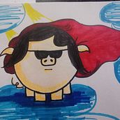 Tocineta Power. Comic project by Monserrat Artavia Moya - 10.11.2020