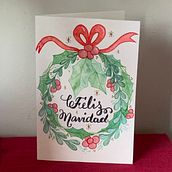 Tarjeta de Navidad. Watercolor Painting project by smanterolad - 10.12.2020