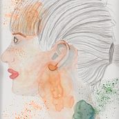 Mi Proyecto del curso: Retrato ilustrado en acuarela. Digital Illustration project by alexpema_ - 10.19.2020