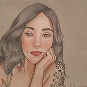 Mi Proyecto del curso: Ilustración con pastel y lápices de colores . % Nadia Llabrés Ribas tarafından hazırlanan Portre Çizimi projesi - 10.12.2020