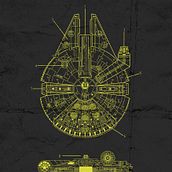 Naves star wars. Un proyecto de Diseño gráfico e Ilustración tradicional de Olga Fernández Pero - 12.10.2020