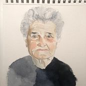 My project in Watercolor Portrait from a Photo course. Acr, lic Painting, and Watercolor Painting project by ninid - 10.12.2020