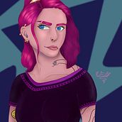 Mi Proyecto del curso: Retrato de personajes femeninos con Procreate. Digital Drawing project by ferrofey - 10.17.2020