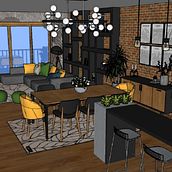 Meu projeto do curso: Iniciação ao design de interiores. Un projet de Design d'intérieur de Joana Miranda - 13.10.2020