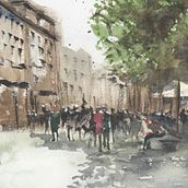Proyecto Paisajes Urbanos. Watercolor Painting project by begomoti - 10.13.2020