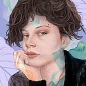 My project in Illustrated Portraits with Procreate course. Digital Drawing project by h.ibrahim414 - 10.13.2020