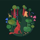 My project in Vectorial Illustration with Style course. Ilustração tradicional projeto de Ronit Navon - 14.10.2020