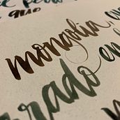 Proyecto final: Caligrafía itálica con brush pen . % Ana Belén Fernández Álvaro tarafından hazırlanan  projesi - 11.11.2020