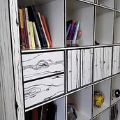 librería Ikea transformada. Artesanato, Artes plásticas, Criatividade, e Pintura projeto de Eva Aleixandre Plasencia - 14.10.2020
