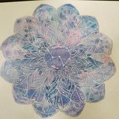 Meu projeto do curso: Constelação Cassiopeia. Un proyecto de Pintura a la acuarela de Luciana Rosa - 15.10.2020