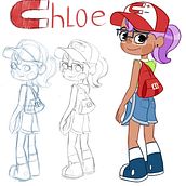 Design de personagens para animação: Chloe. Character Animation, Design, Character Design, Traditional illustration, and Children's Illustration project by Gabrielli Lacerda Coimbra - 10.19.2020