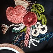 Mi Proyecto del curso: Técnicas avanzadas de bordado: puntadas y composiciones con volumen. Embroider project by Margarita Carmona Gaviria - 10.16.2020