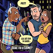 Ilustração para o quadro 'Qual foi o Crime?', do Instagram @amoDireito. Un proyecto de Ilustración tradicional de Márkin Lima - 14.10.2020