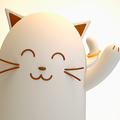 Gato Pusheen . Un progetto di 3D di Daniel Chavez - 17.10.2020