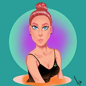 Mi Proyecto del curso: Retrato de personajes femeninos con Procreate.  project by francisco da silva - 10.18.2020