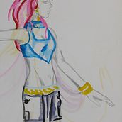 Proyecto de Ilustración de Moda (Curso Año 2018). Drawing, Artistic Drawing, Fashion Design & Ink Illustration project by Beatriz Ebert - 10.20.2018