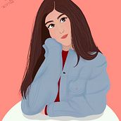 Mi Proyecto del curso: Retrato de personajes femeninos con Procreate. Traditional illustration project by vanessa_lindo14 - 11.05.2020