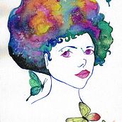 Mi Proyecto del curso: Técnicas modernas de acuarela. Diosas Ein Projekt aus dem Bereich Traditionelle Illustration, Aquarellmalerei, Bildende Künste und Malerei von Laura Garcia Catalan - 19.10.2020