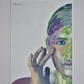 ACUARELA SOBRE CIANOTIPO. Pintura em aquarela projeto de Sergio L. Sánchez Uribe - 19.10.2020