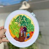 Mi Proyecto del curso: Introducción al bordado botánico. Embroider project by Cristinaa Agostoo - 10.20.2020