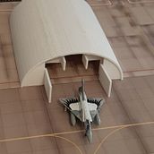 Modelo de Hangar militar para aviones a escala 1:200 Ein Projekt aus dem Bereich Architektur von luismc2007 - 29.10.2020