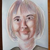 Mi Proyecto del curso: Retrato artístico en acuarela_1. Un proyecto de Dibujo, Dibujo de Retrato y Pintura a la acuarela de Judit Andújar - 20.10.2020