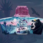 Altura - Etiqueta concurso Bon Yurt. Product Design, Digital Illustration, and Digital Painting project by Sergio Aguilera Chau - 10.22.2020