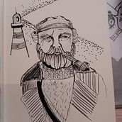Old sailor  Ein Projekt aus dem Bereich Illustration mit Tinte von iampstu - 22.10.2020