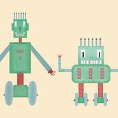 Amigos (proyecto curso Diseño e ilustración de personajes increíbles). Un progetto di Character design e Illustrazione vettoriale di Elena M. Pacheco - 22.10.2020